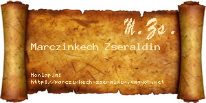 Marczinkech Zseraldin névjegykártya